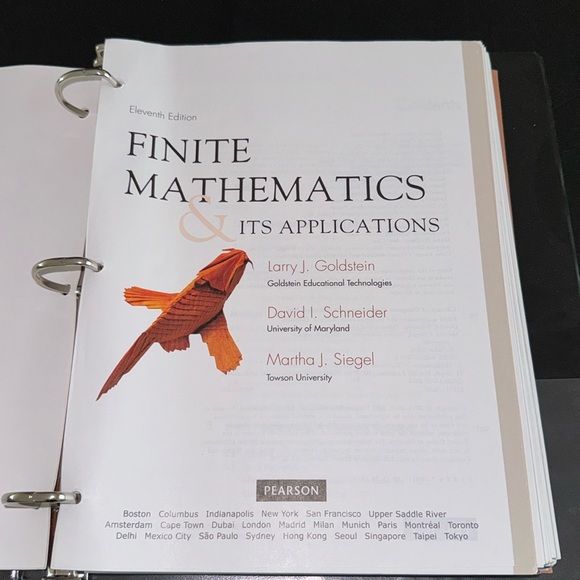Book,🎃PRICE DROP🎃Finite Mathematics, Used - Picture 5 of 13